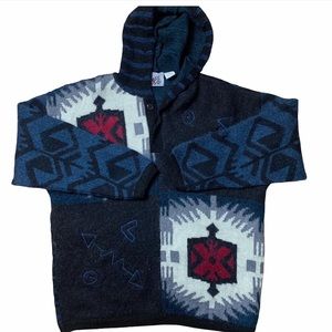 Vintage fuzzy artistic sweater hoodie